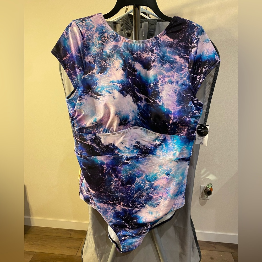 Torrid Swim Cap Sleeve One Piece 3X